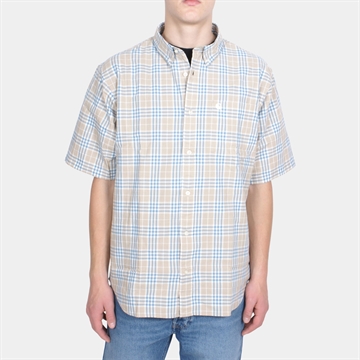 Carhartt WIP Niven Shirt Check s/s Wall / Wax